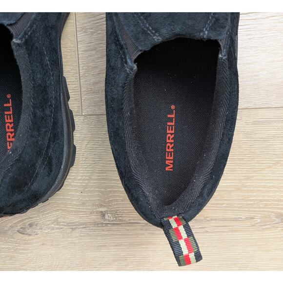 Merrell Mens Jungle Moc Suede Slip On Shoe 11.5 Black Waterproof Cushion J52929 - Picture 6 of 12